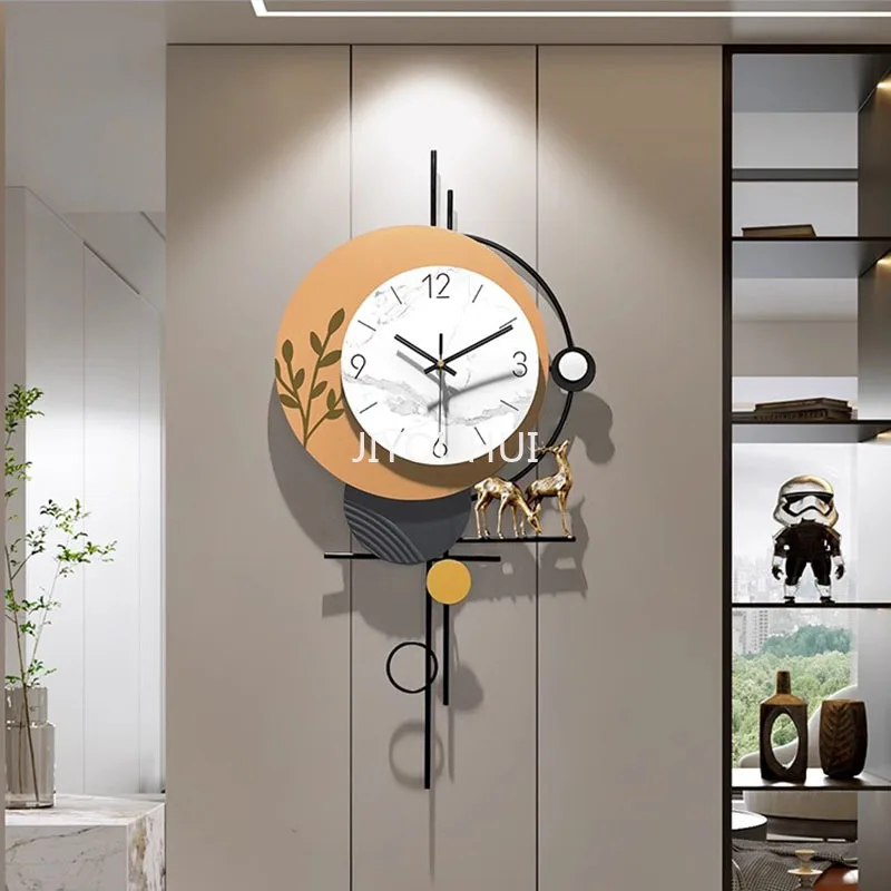 

Battery Vintage Wall Clocks Free Shipping Metal Gold Design Wall Clocks Movement Pendulum Reloj Pared Decorativo Interior Design