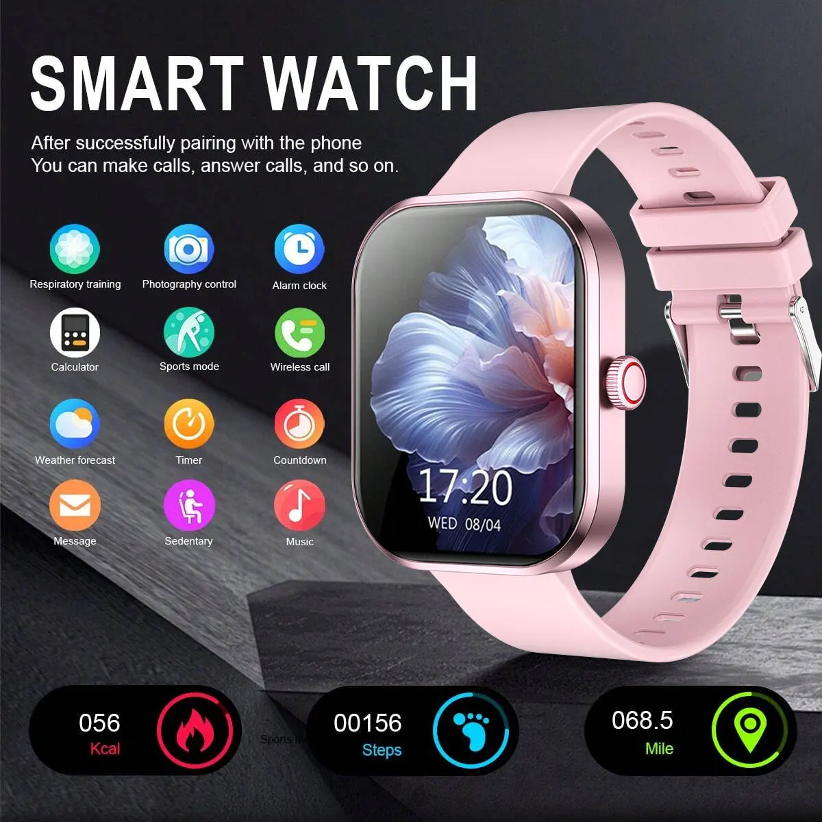 ساعة ذكية تعمل باللمس عالية الدقة للجنسين الأكثر م...