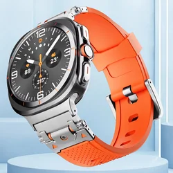 Premium Soft Silicone Strap with Metal Adapter for Galaxy Ultra 47mm (OS)