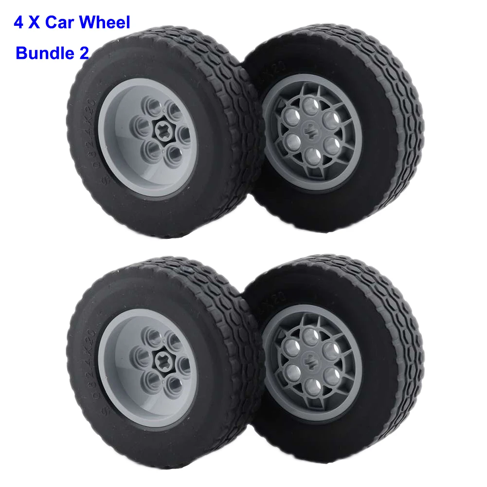 Four-wheel Drive Remote Control Car Motor Power Machinery Group Maker Kit Toy Car Compatible with LEGOed Toy Robots