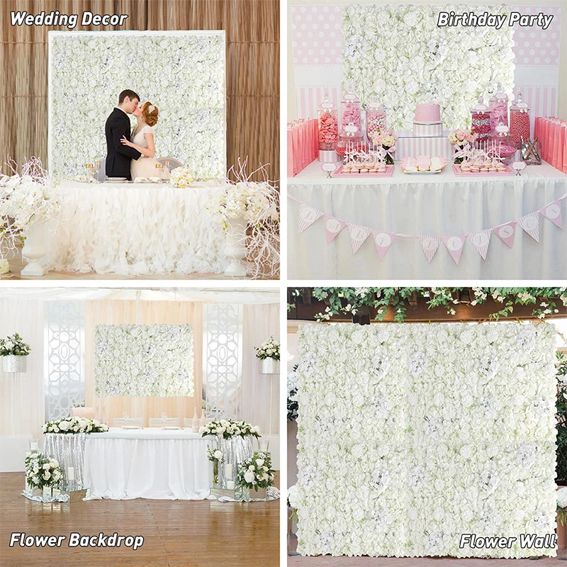 

Шелковые розы цвета шампанского 40x60 см, искусственные цветы для свадебного декора, настенные Романтические свадебные декорации