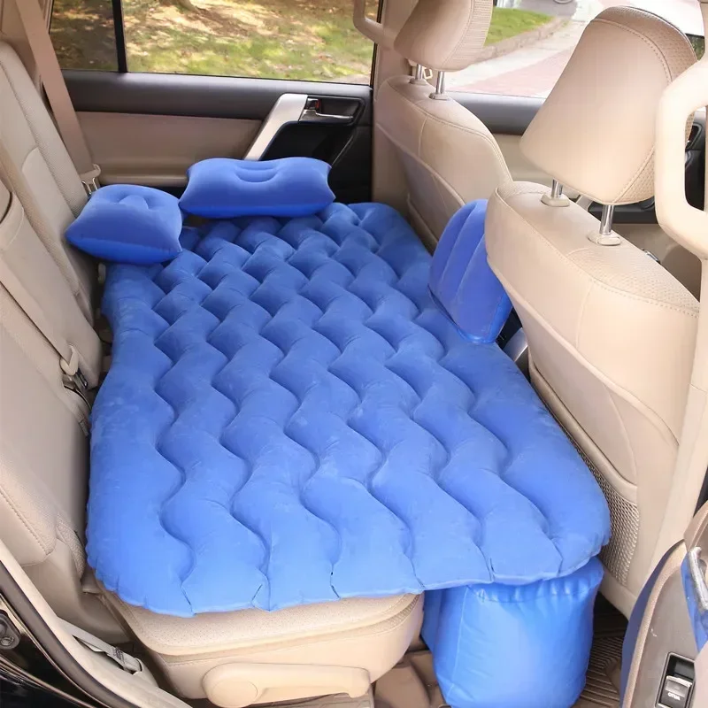 

Car Inflatable Mattress Outdoor Camping Travel Inflatable Bed Car Back Seat Universal Multi-functional Air Bed Sofa Pillow