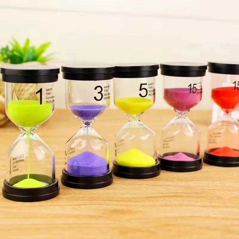Hourglass Minutes Sand Watch Sandglass Timer Watch Clock 1/3/5/10/15/20/30/45/60 Gift Children Sand Timer Hour Home Decoration