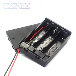 AA Battery Storage Case with Switch and Cable - Multi - Slot Options for Versatile Power Solutions (3 - AA 4.5V)