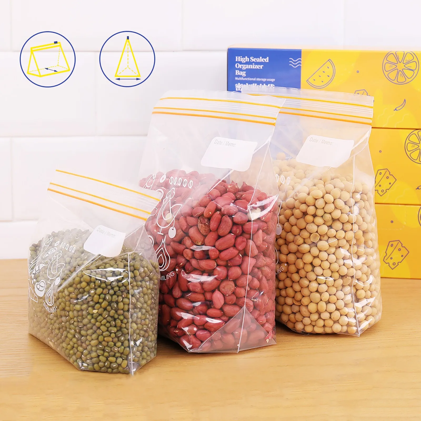 INKBIRD Handheld Food Vacuum Sealer Electric Packaging Machine Ziplocks  Vacuum Packer With 30pcs Vacuum Zipper Bags Food Storage - AliExpress