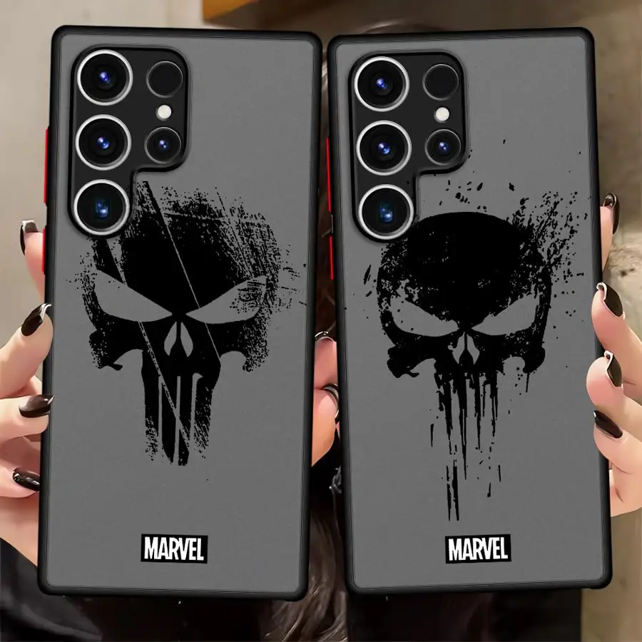 Case for Samsung Galaxy S26 S24 Plus S21 Note 20 10+ S25 Ultra S23 FE S20 S22 Funda Phone Cover Marvel The Punisher Logo 5