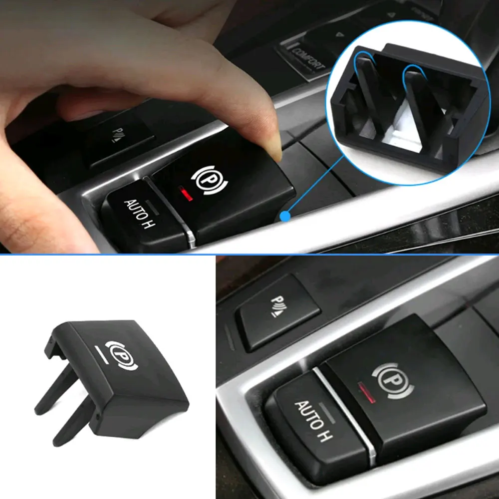 

1pc Car P Button Switch Cover Handbrake Parking Brake For BMW 5 7 F01 F02 F07 F10 F11 F18 F30 520 523 730 2009-2017 61312822518