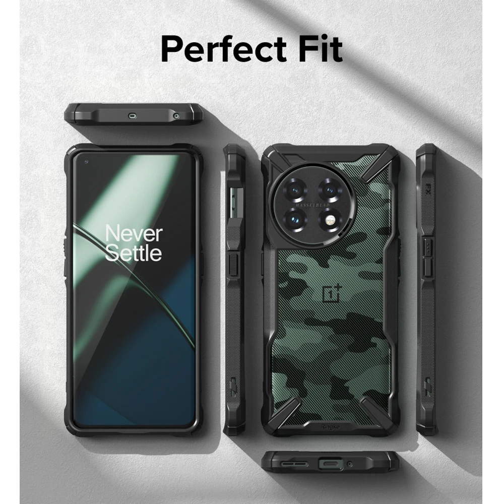 Ringke Fusion X for Oneplus 11 Case Dual Layer PC Clear Back and Soft TPU Frame Hybrid Heavy Duty Drop Protection Cover