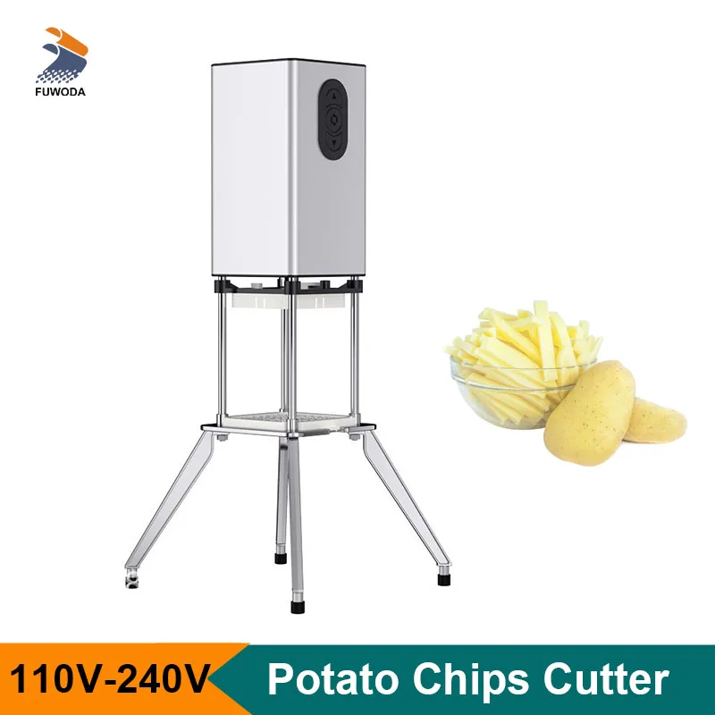 Small Potato Chips Cutter Stainless Steel Vertical Fruit Vegetable Strip Cutting Machine Kitchen Food Processor