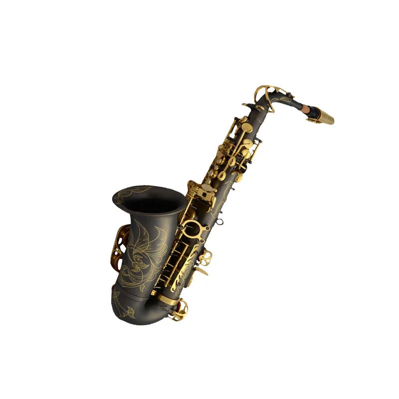 

Матовый черный никелевый bb альт-саксофон sax