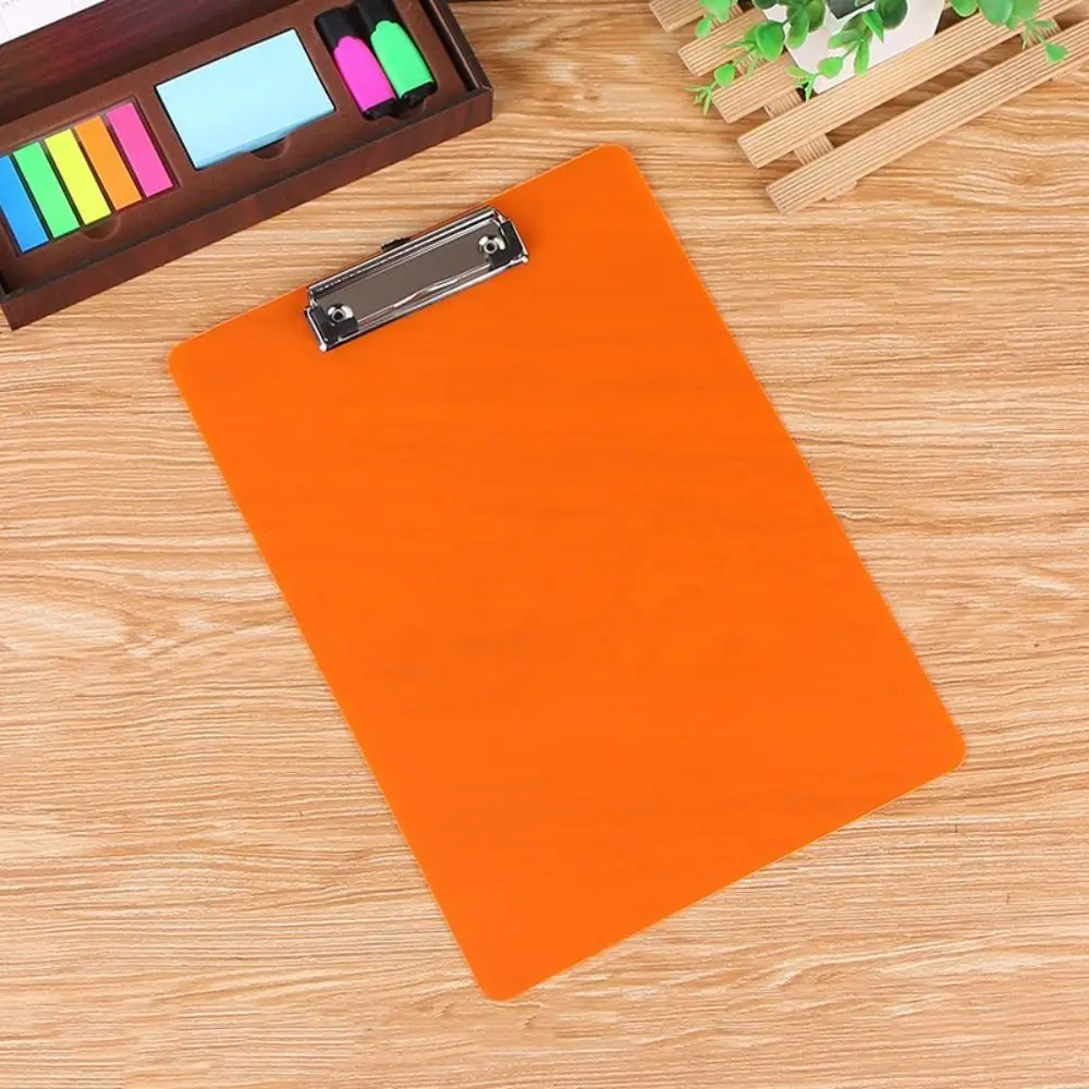 

Writing Sheet Pad A4 Writing Clipboard With Low Profile Gold Clip Document Folder A4 Paper Organizer Writing Tablet Translucent