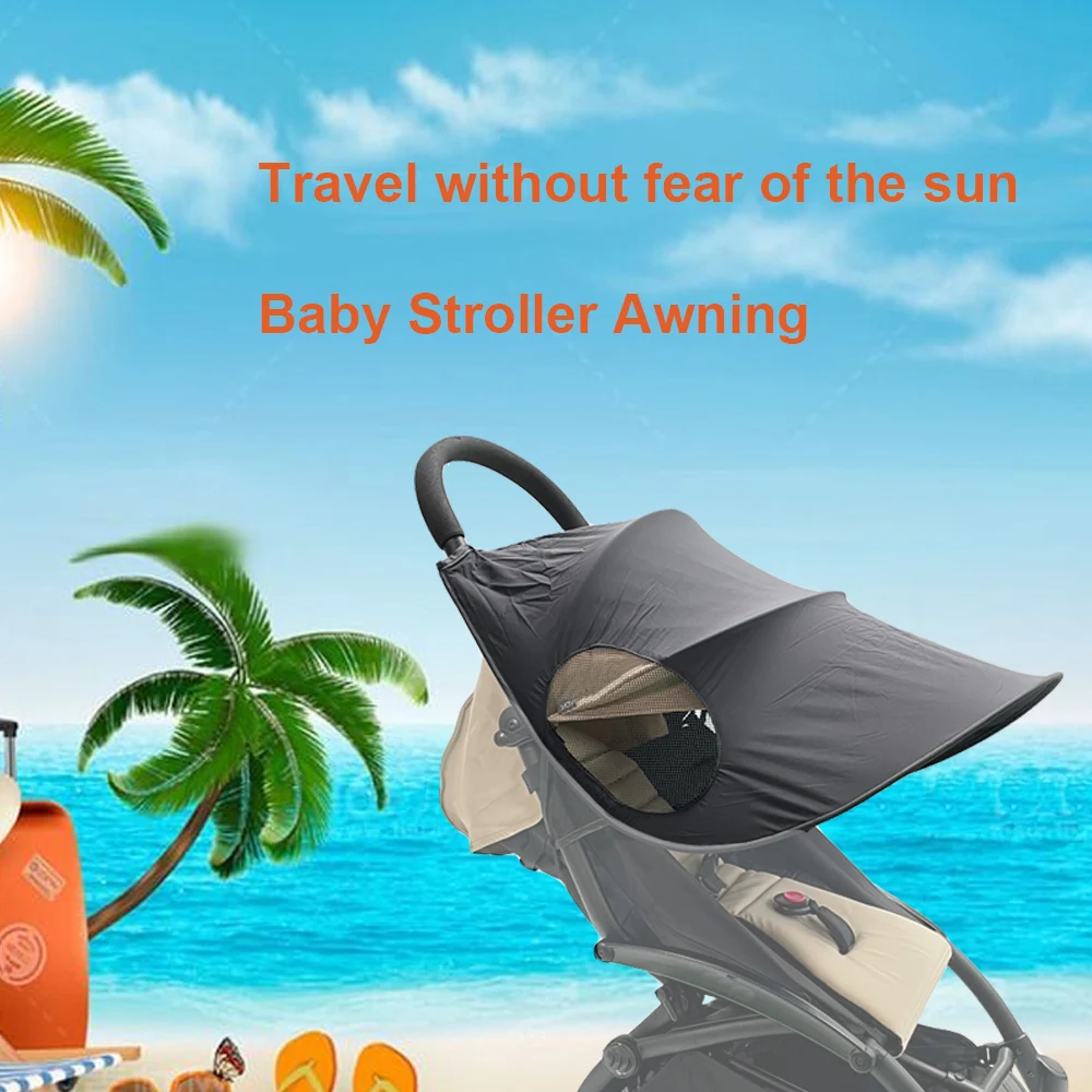 Universal Baby Stroller Accessories Sunshade Canopy Carriage Sun Visor Cover for Babyzen Yoyo Yoya Pushchair