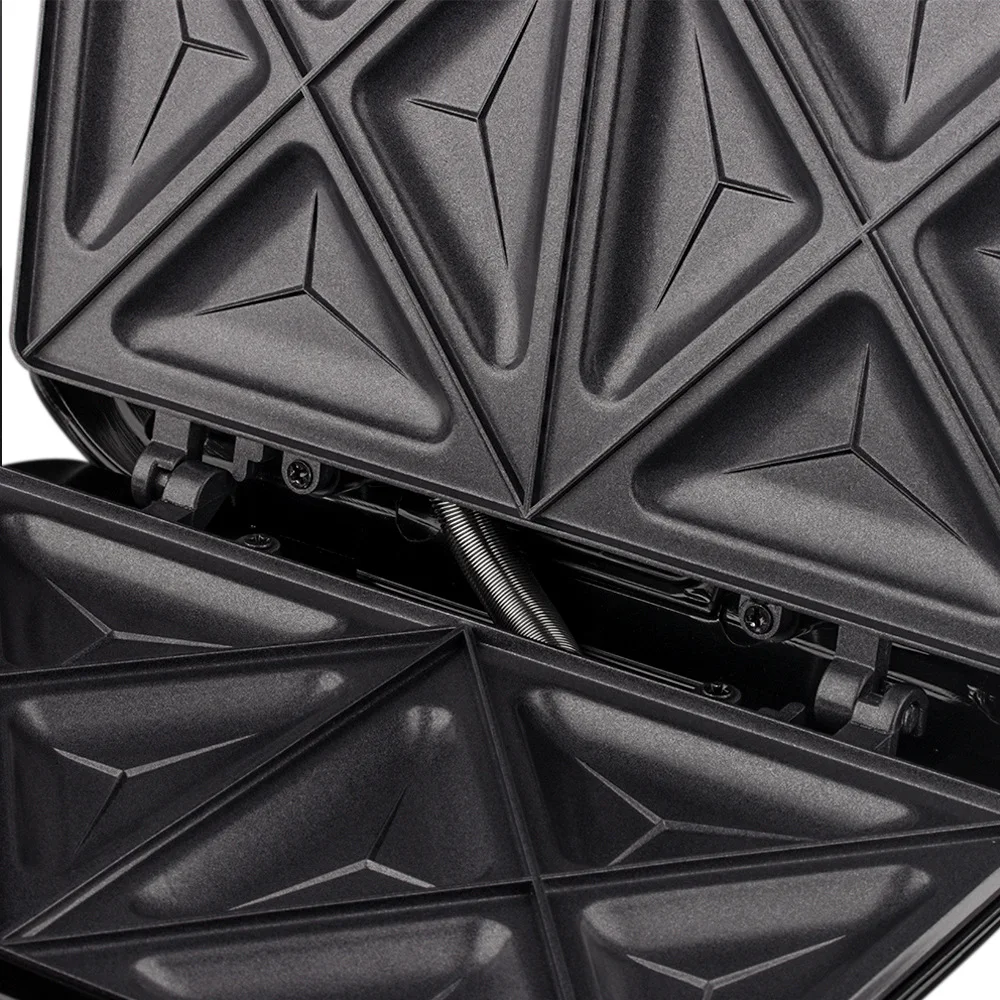 Electric Sandwich Panini Maker Grilled Cheese Machine Tuna Melt Omelet Non-stick Cooking Surface 8 Slice Breakfast Sandwich Mold 5