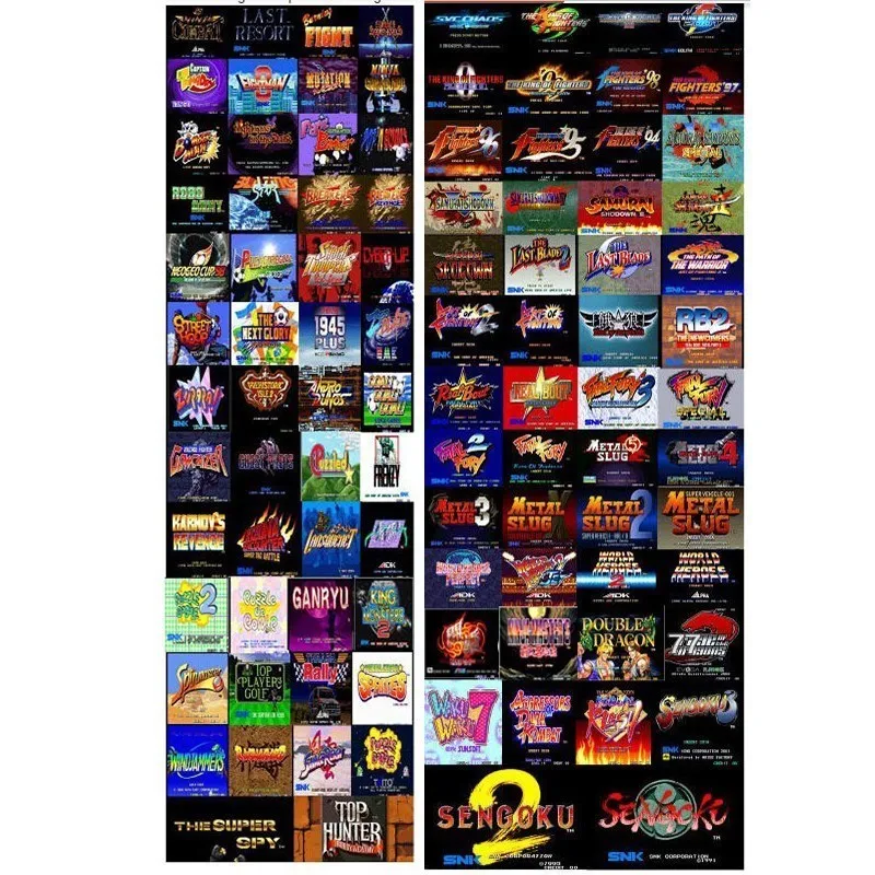 아케이드 MVS 카트리지, MV1B/FZ/C NEOGEO MVS 마더보드용 DIY 맞춤 제작, 원하는 게임에 대한 비고 남기기