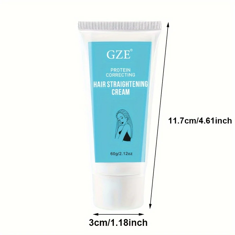 GZE Protein Correct Straight Hair Cream Smooth Short-Tempered Open Fork Healthy And Mainte Damaged Hairnance Free to Pull Straig