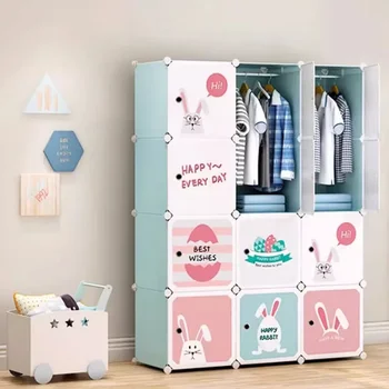 Space Saving Mini Closet Cheap Portable Exterior Garden Modular Minimalist Modern Open Wardrobe Placard Ropero Trendy Furniture 1