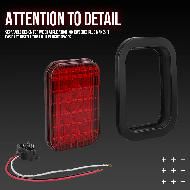    Ʈ LED Ĺ̵ ÷ Ʈ, 5x3 ġ 簢 , Ŭ Ʈ, ƮϷ θ RV ƮͿ ̵, 12V