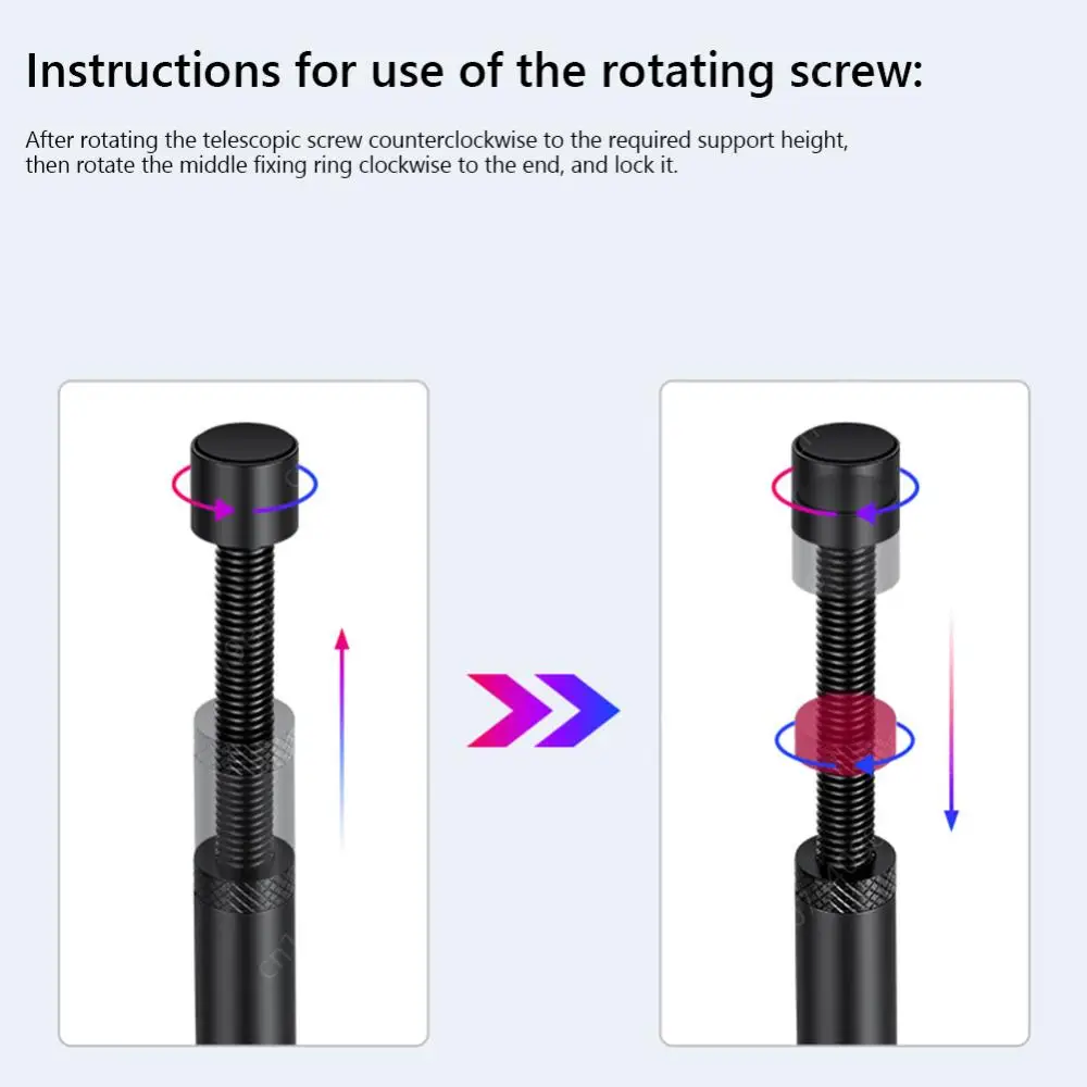 Graphics Card Holder GX30 Adjustable Telescopic Rotary Screw Aluminum Alloy PC Case Accessory