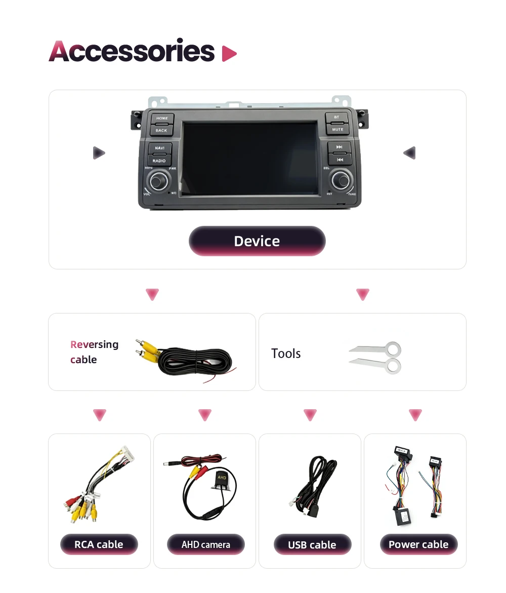 BONROAD Radio de coche inalámbrico Carplay de 7 pulgadas para BMW E46 M3 2000-2006 Rover 75 1999-2005 MG ZT 2001-2005 Reproductor multimedia de vídeo para coche Android Auto inalámbrico RDS DSP GPS Navegación Linux Pantalla táctil 6