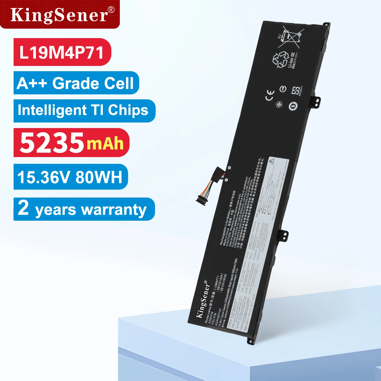 Kingsener-bateria do Portátil para Lenovo Thinkpad L19m4p71 p1 Gen x1 Extremo Série Notebook L19c4p71 L19l4p71 5b10x19048