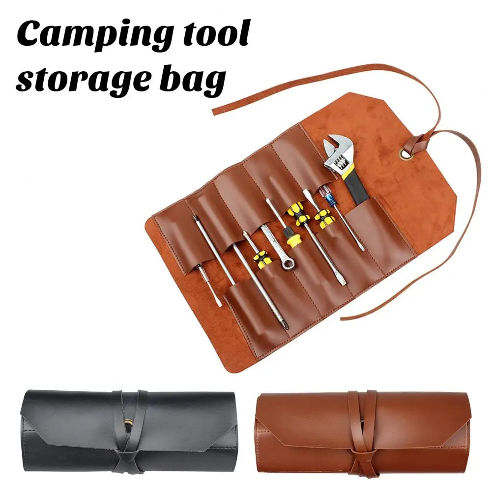 

Camping Tool Roll Organizer Detachable Tool Pouch With 12 Staggered Slots Waterproof Wrench Organizer Heavy Duty Tool Bag 공구 롤백