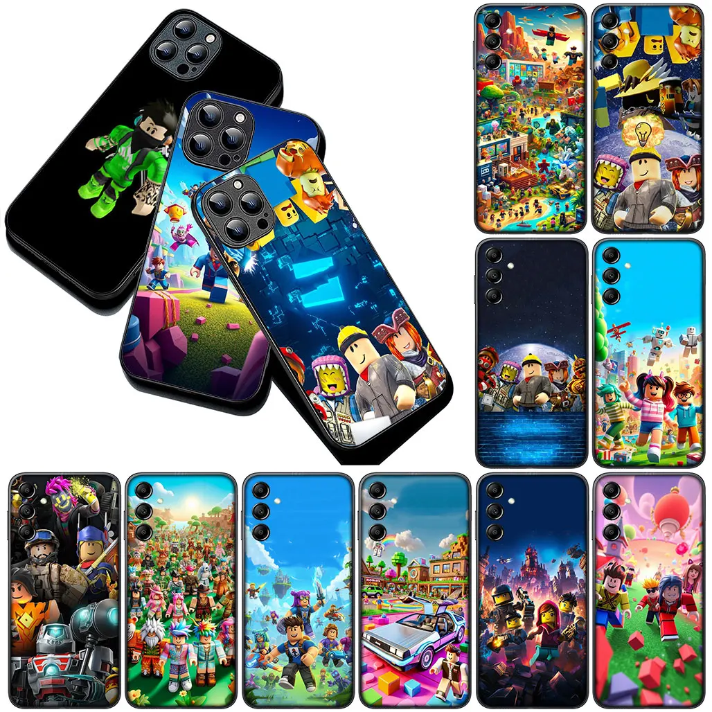 Cartoon R-Robloxs Wallpaper Phone Case Cover