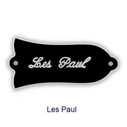 Black Bell Shape Truss Rod Cover Plate, 2 - Ply, 2 - Hole Design (Les paul)