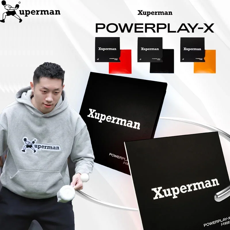 Xuperman Xuxin Table Tennis Rubber Sheet Backhand Forehand Rubber Pips-in Ping Pong with 2.1mm Sponge Fast Attack Loop table tennis rubber