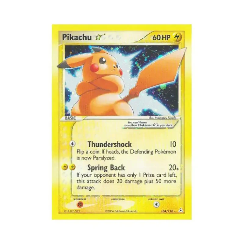 Pokemon PTCG Gold Star Card English Version Mewtwo Rayquaza Diy