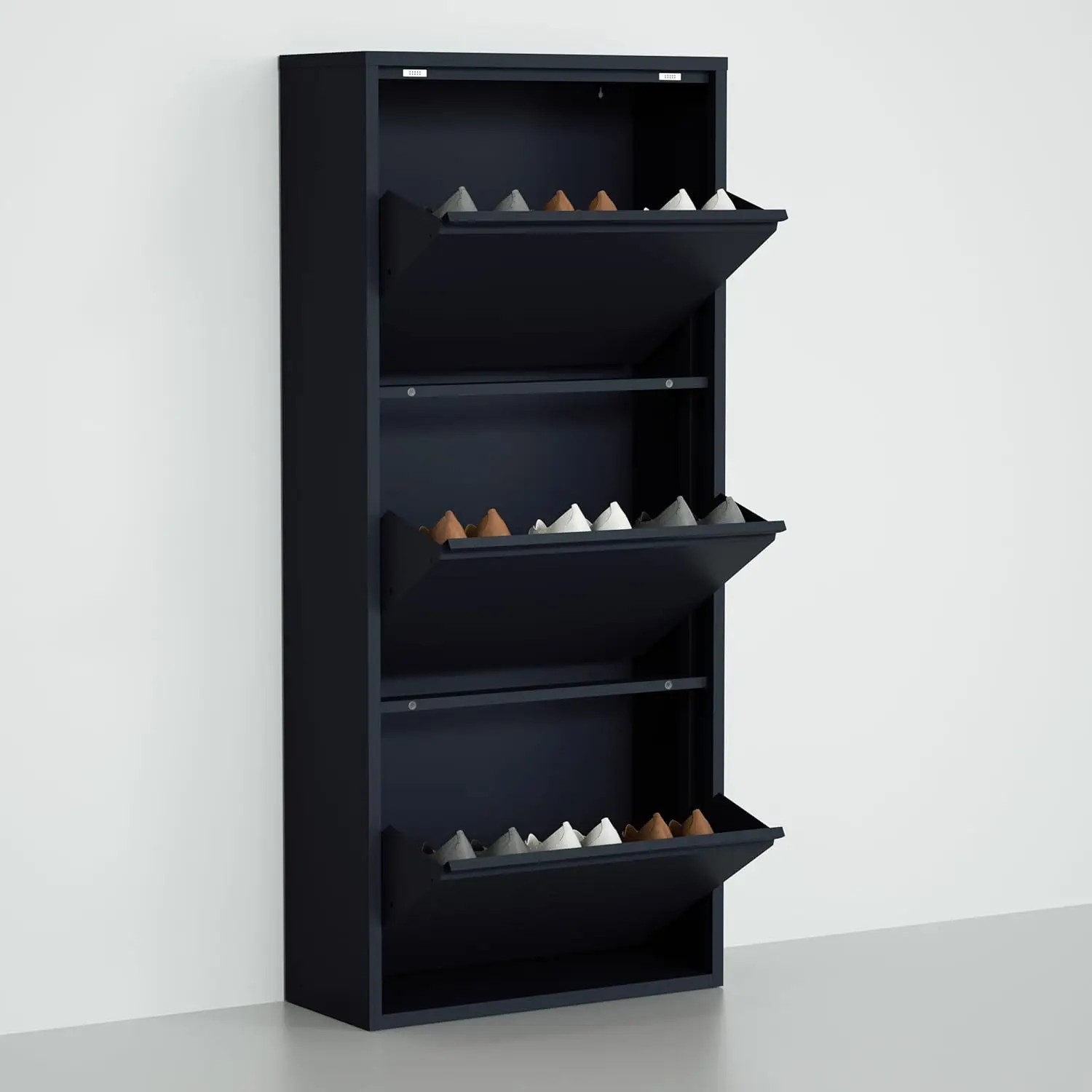 Shoe Cabinet, Shoe Rack, Organizer, Drawers-Indoor and Outdoor-Metal Rack Metal Cabinet Long Life