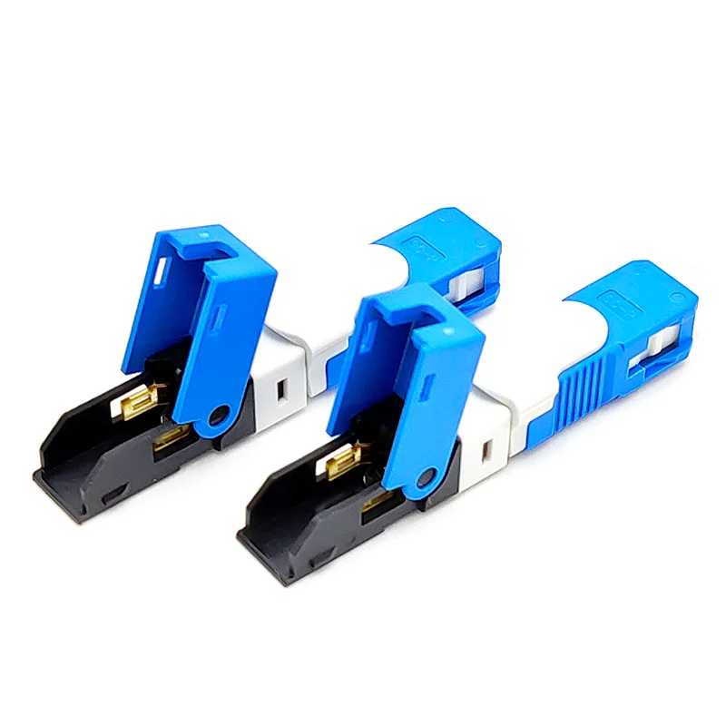 100/ 200PCS/Lot FTTH ESC250D SC APC/ SC UPC Single-Mode Fiber Optic Quick Connector FTTH SM Optic Fast Connector