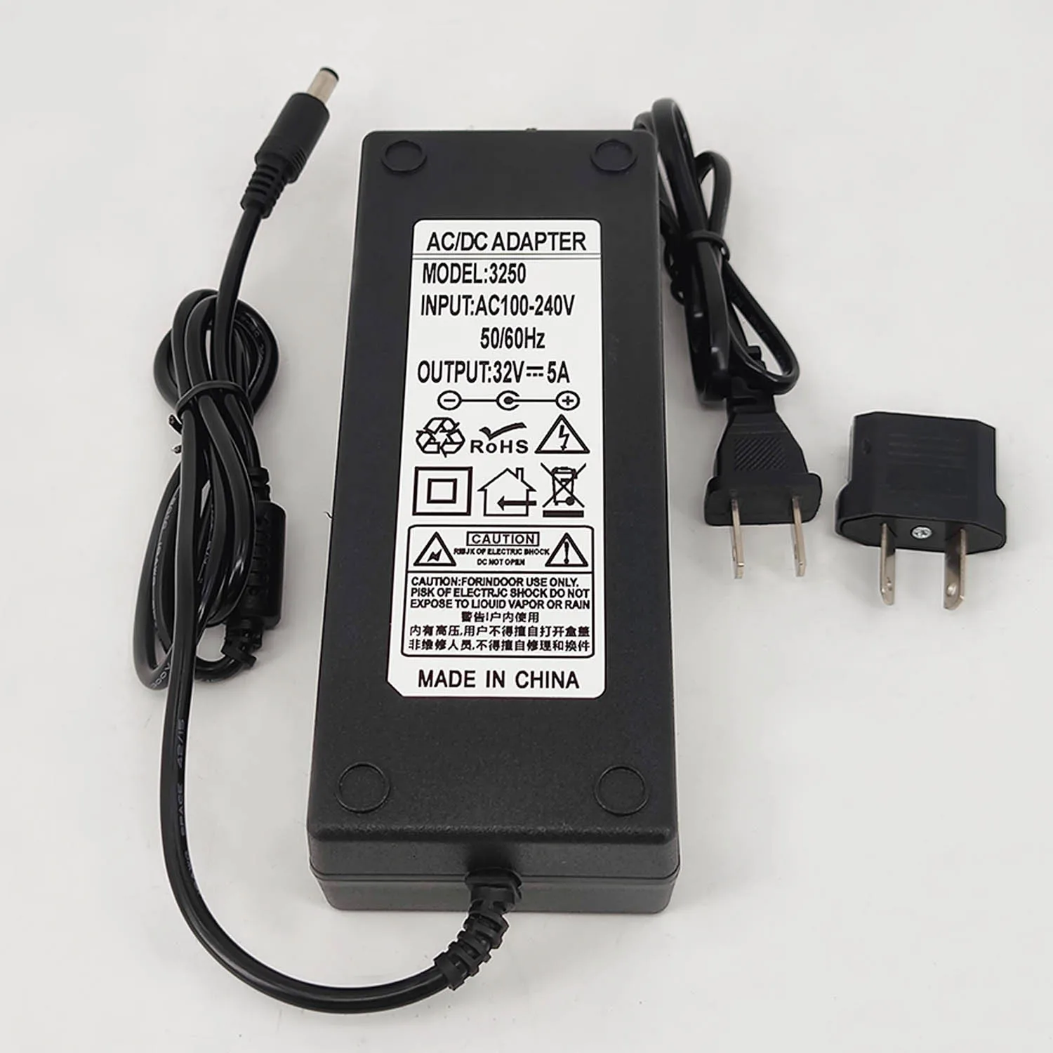 110V 220V 100-240V AC To DC 32V 5A  Power Adapter Supply Charger Adapter 5.5mm X 2.5mm Plug US EU AU Plug 32V/5A Power Supply 6
