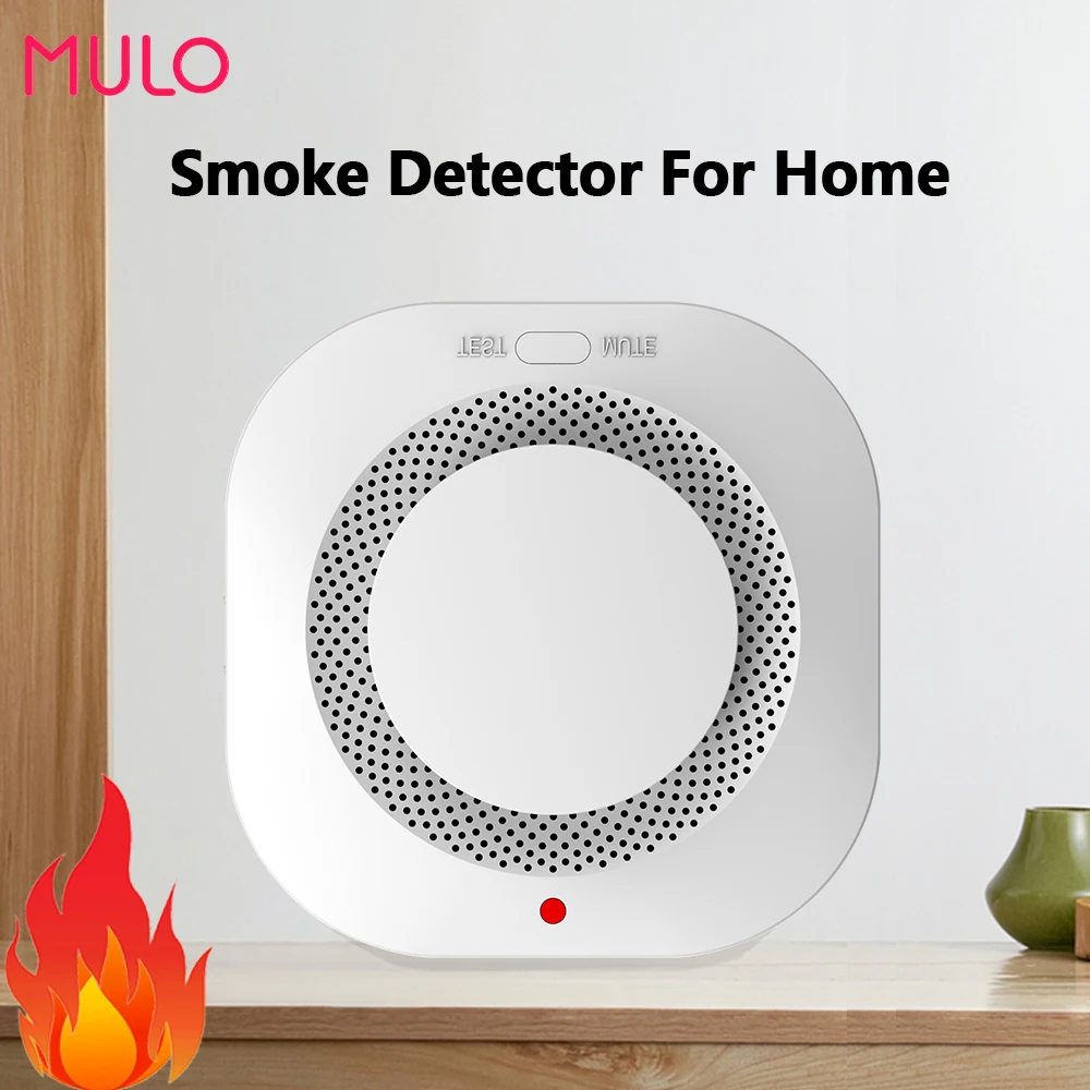 

Fire Smoke Detector 433Mhz Independent Smoke Alarm For Kitchen Amoke Sensor Fire Aafety Equipment Suitable For House Office Shop