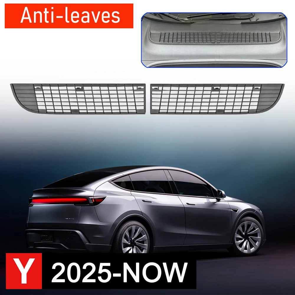 สำหรับรถยนต์เทสล่า รุ่น Y จูนิเปอร์ ปี 2025 2026 ตาข่ายกันแมลงสำหรับช่องระบายอากาศด้านหน้า ป้องกันแมลง ฝุ่น และสิ่งสกปรก 1