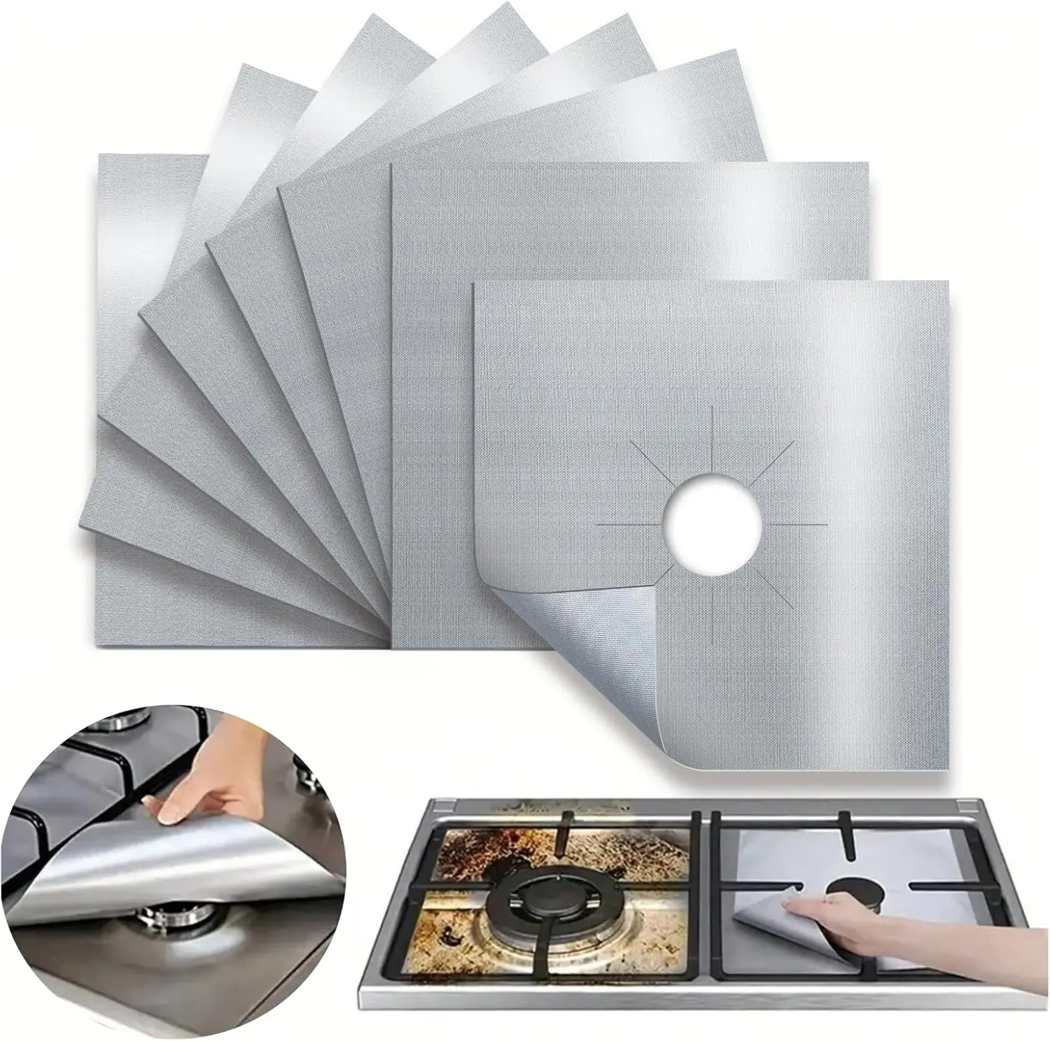 Heat Resistant Oil Proof Reusable Stove Protector Pads