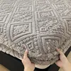 new plush mattress cover for bed,stretch soft material fitted sheet, keep warm,dust protector,machine washable 90X200,180X200 2