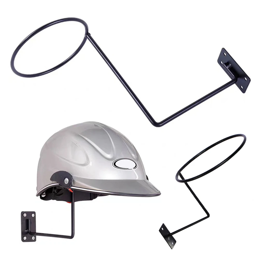 

1PCS Black White Motorcycle Helmet Holder Hanger Rack Wall Mounted Hook for Coats Hats Caps Helmet Rack Black Steel Accessories