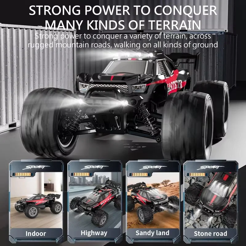 KF15 1:16 28KM/H Brushless 2.4G RC Drift Car IPX6 Waterproof With LED Lights 4WD Electric High Speed Racing Climbing Vehicle Toy 2
