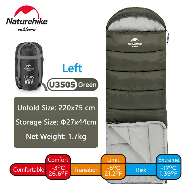 Naturehike Sleeping Bag U350S Ultralight Cotton Winter