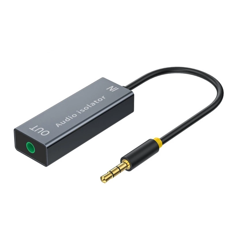 Cabo de Linha Isolador para Carro Sistema de Áudio Estéreo Plugue de Chapeamento de Ouro Transmissão Estável 35 mm