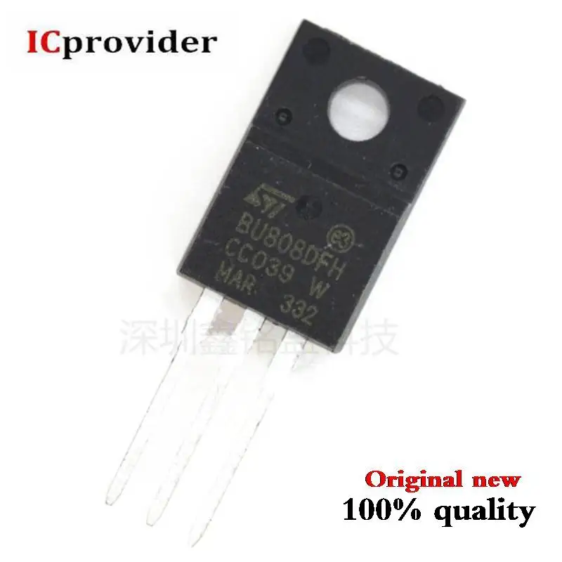 10PCS/lot BU808DFH BU808 High voltage quickly switch NPN High power darlington transistors.high