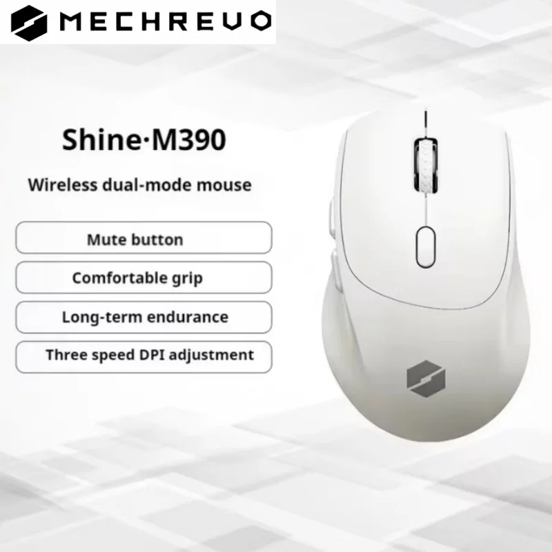 Mechrevo Yao M390 Office Mouse Dual Mode Wireless Paw3212 Compact Silent Micro Motion Gaming Office Long Range Mouse wireless mouse gaming mouse wireless gaming mouse