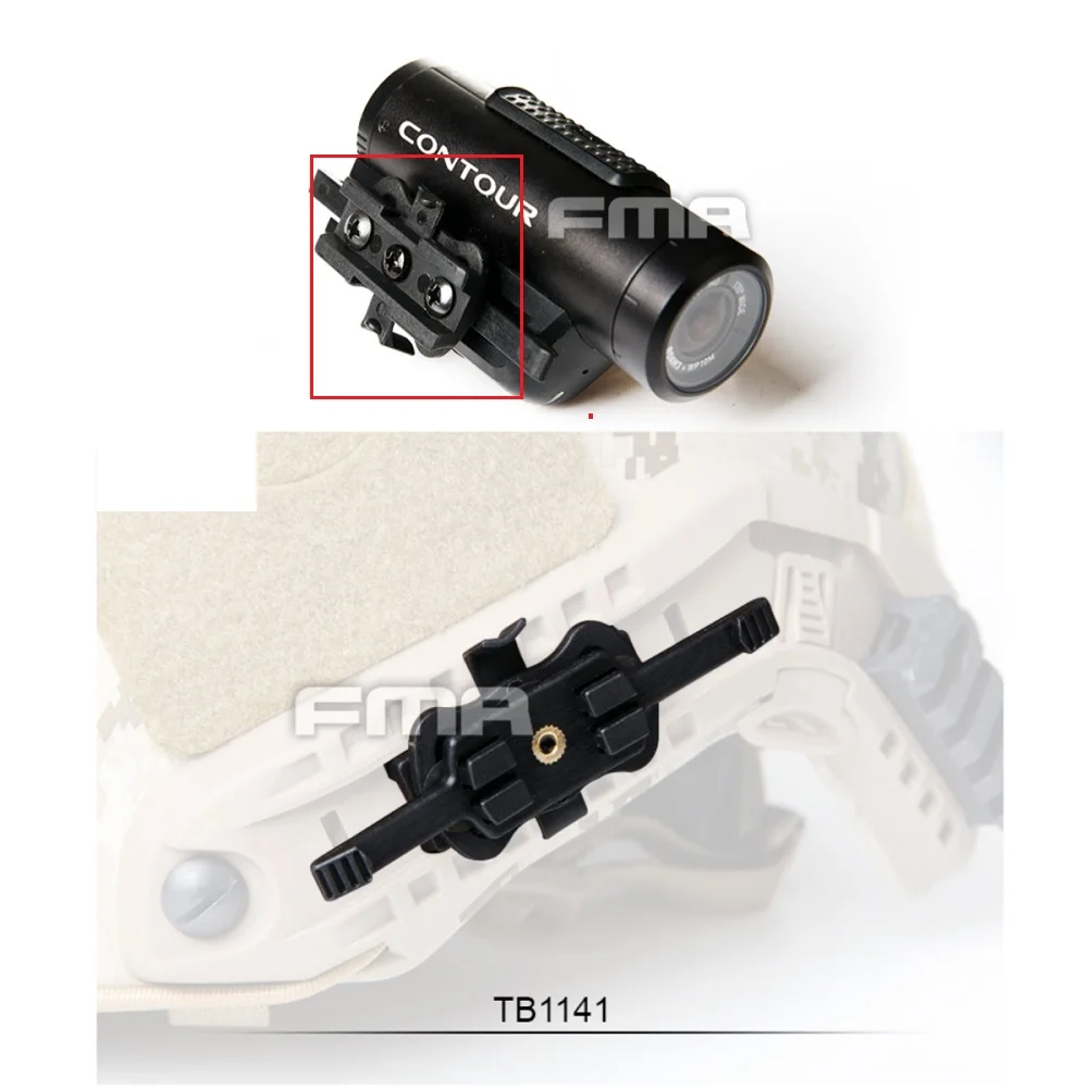 Outdoor Sports Camera Contour Helmet Rail Bracket TB1141