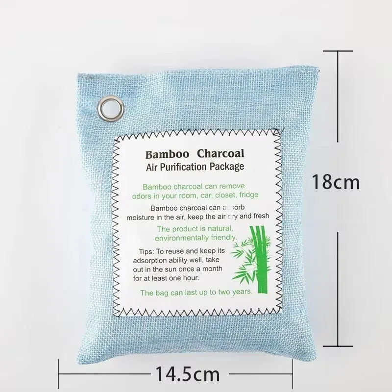 Eco-Friendly Bamboo Charcoal Air Purifying Bag - 200g Natural Freshener