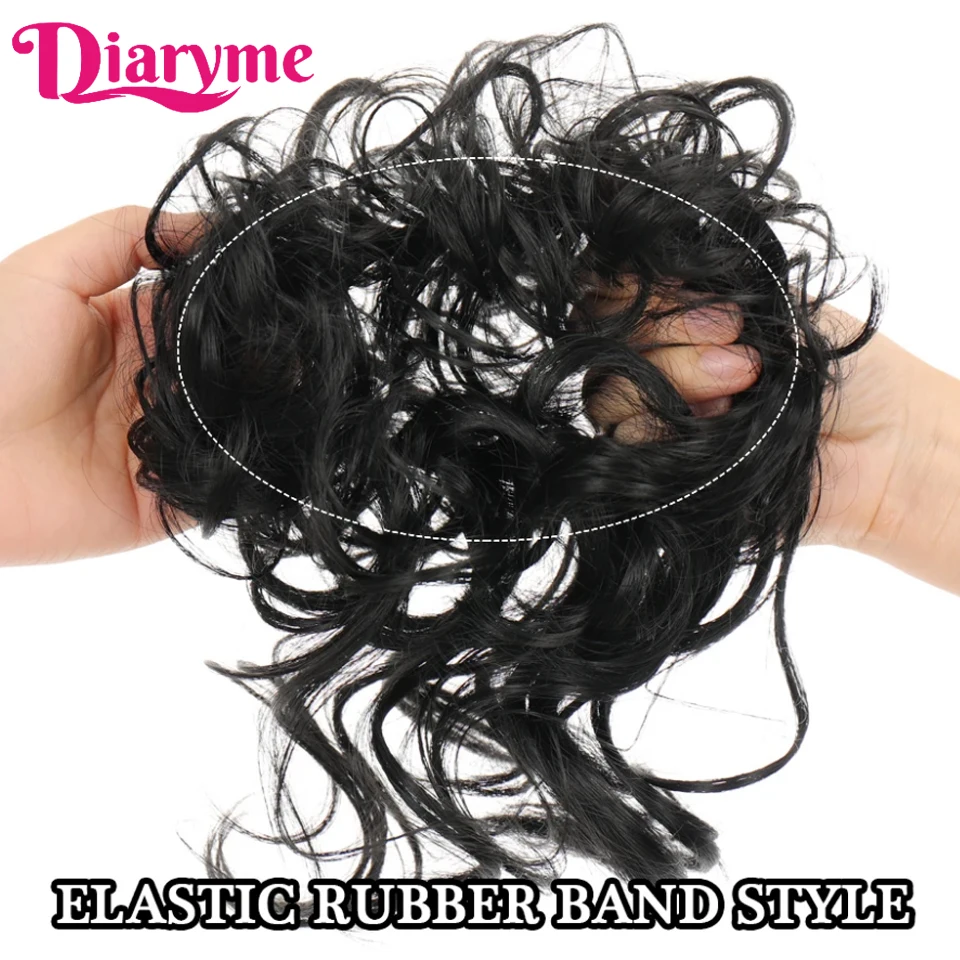 Panino Disordinato Con Pettini Scrunchie Chignon Parrucchino Piatto Riccio Panino Per Capelli Pettini Di Estensione In Panino Disordinato Per Donne E Ragazze - Foto 11