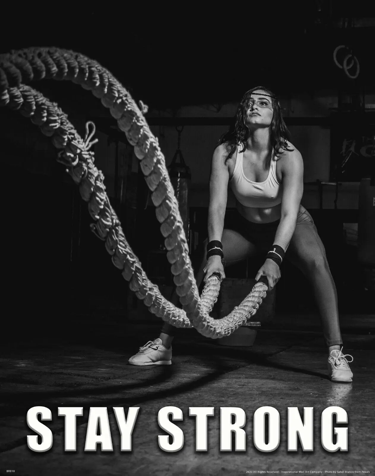 Workout Motivational Women's Fitness Gym Print Art Canvas Poster For Living Room Decor Home Wall Picture