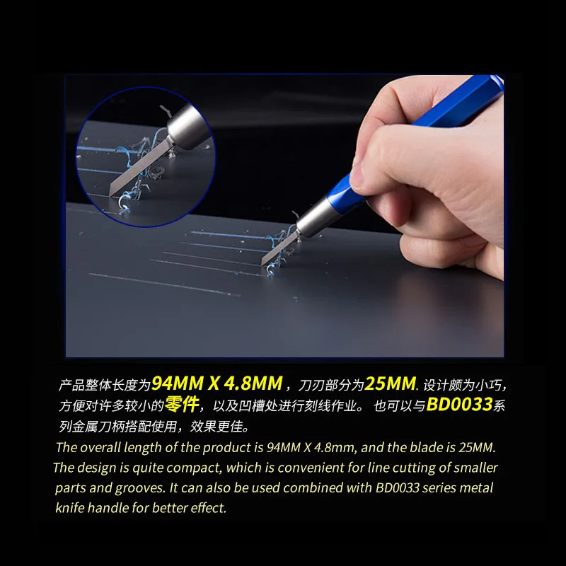 Vue d'ensemble du lot de 8 pointes de rechange pour stylos 3D, dans un emballage transparent.