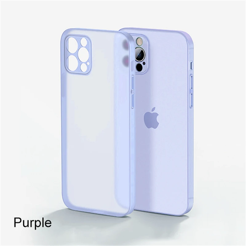 Luxury Ultra Thin Translucent Silicone Shockproof Matte Phone Case
