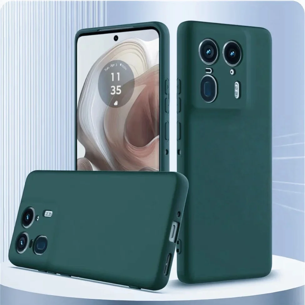 Noble Fashion Solid Colour Shockproof Liquid Silicone Phone Case