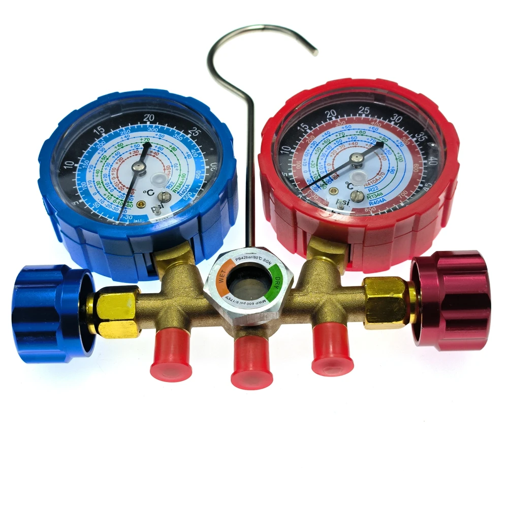Car Ac Tools air conditioning repair kit Air Conditional Repair R12A-60 Automobile Universal A/C R134A Manifold Gauge Set